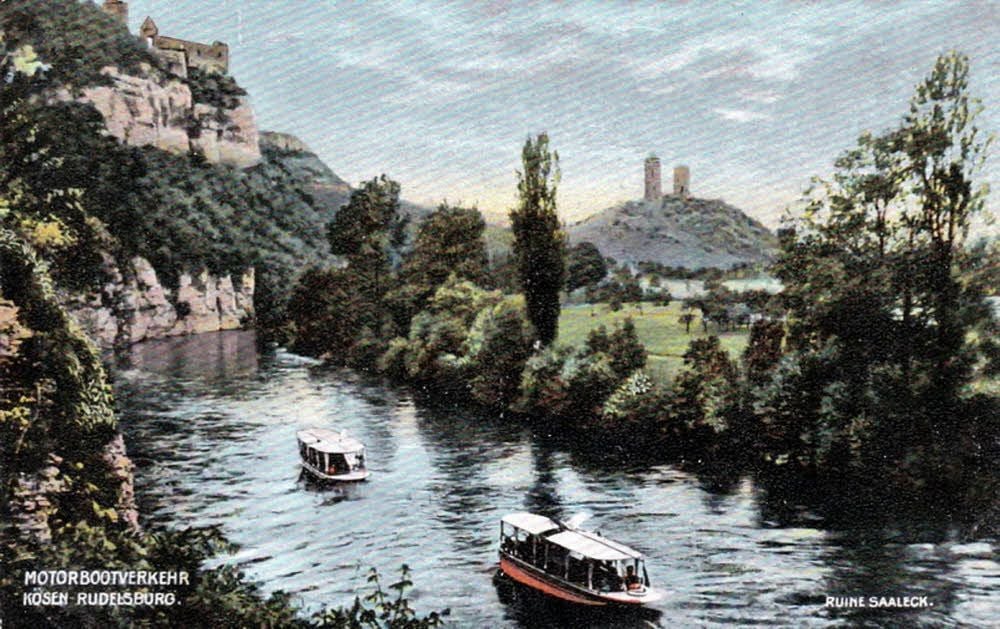 Seit 120 Jahren fahren Schiffe zwischen Bad Kösen und der Rudelsburg.