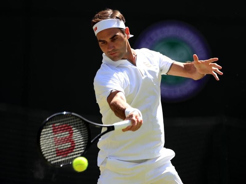 Roger Federer trifft im Viertelfinale auf Kei Nishikori. Foto: Mike Egerton/PA Wire