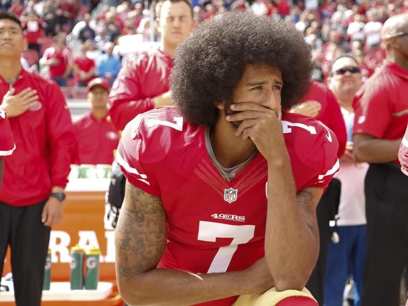 Noch immer ohne NFL-Club: Colin Kaepernick. Foto: John G Mabanglo/epa