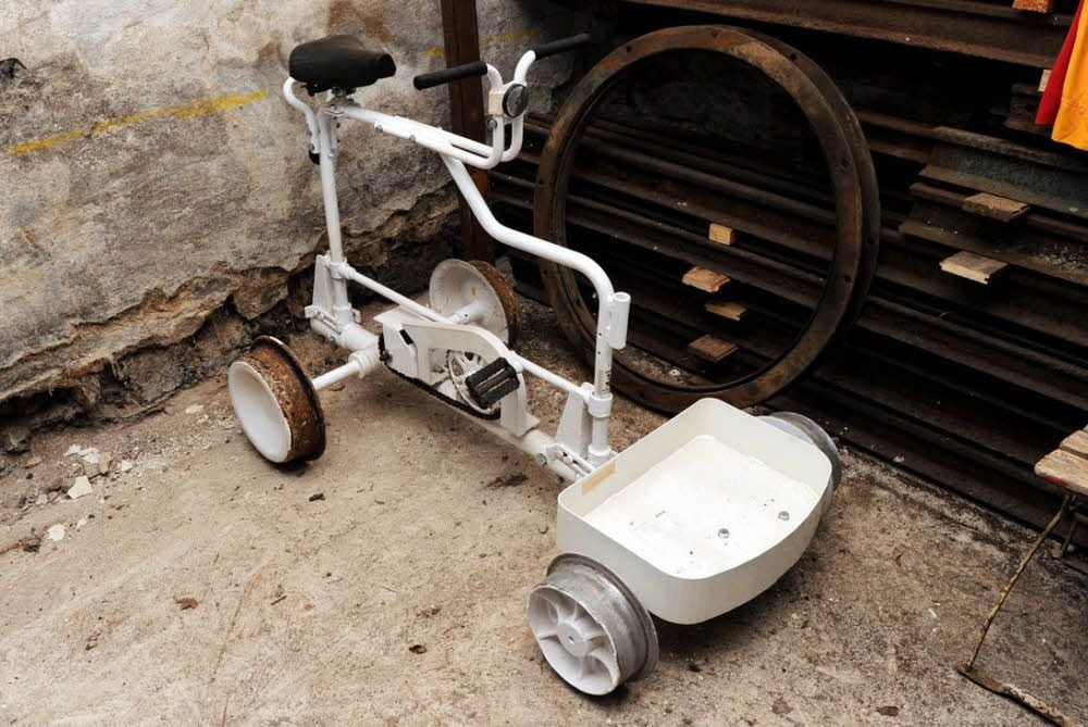 Ein Grubenfahrrad von 1960 bis 1970