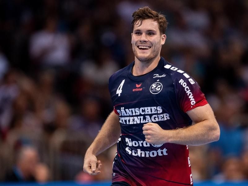 Johannes Golla, Kreisläufer bei Handball-Meister SG Flensburg-Handewitt. Foto: Marius Becker/dpa