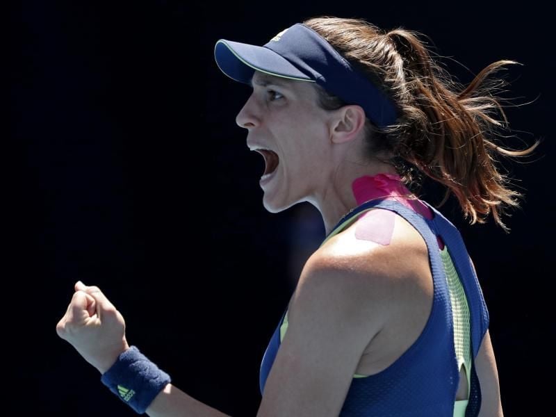 Andrea Petkovic hat in Paris ihr Auftaktmatch gewonnen. Foto: Ng Han Guan/AP