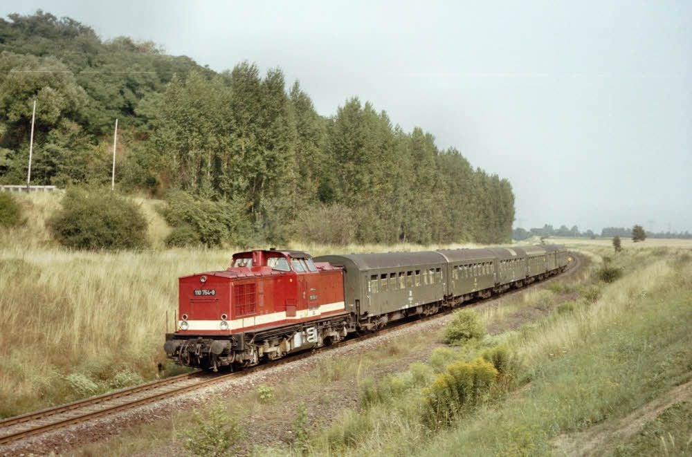 Mit so einem Zug geht es nach Berlin (Foto von 1983).