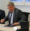 Hardy Peter Güssau triff zur Ältestenratssitzung im Landtagsgebäude in Magdeburg ein.