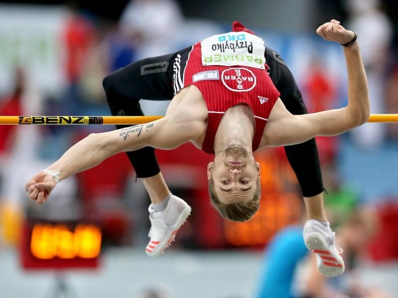 Hochspringer Mateusz Przybylko überquerte 2,35 Meter. Foto: Jan Woitas
