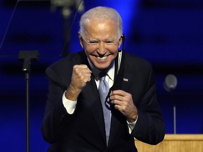 Eingeladen den symbolischen ersten Pitch der Saison zu werfen: Joe Biden. Foto: Andrew Harnik/AP/dpa