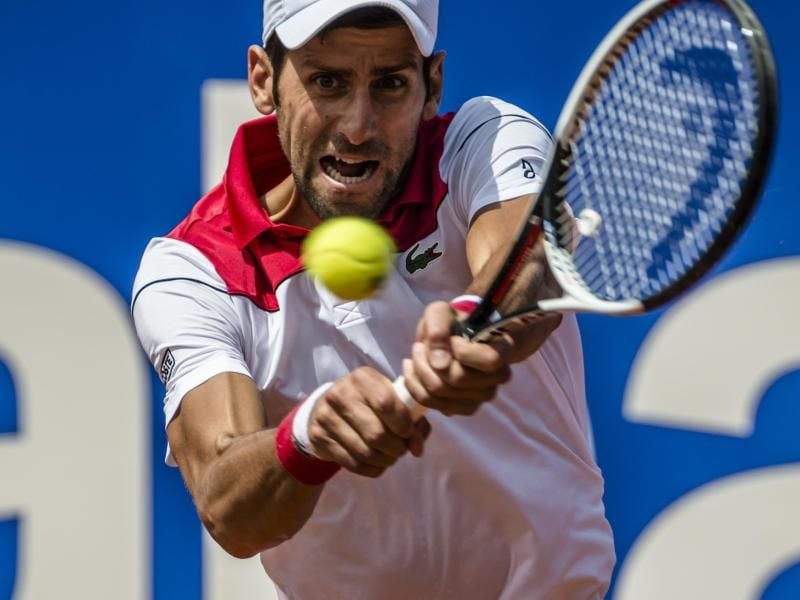 Novak Djokovic unterliegt in Barcelona überraschend Martin Klizan. Foto: Matthias Oesterle/ZUMA Wire