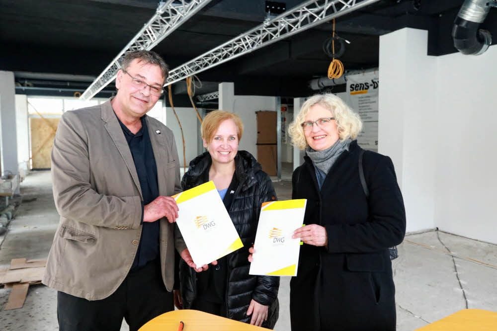 Guido Fackiner, Saskia Lange und Anja Passlack (v.l.) sind jetzt Mietpartner.