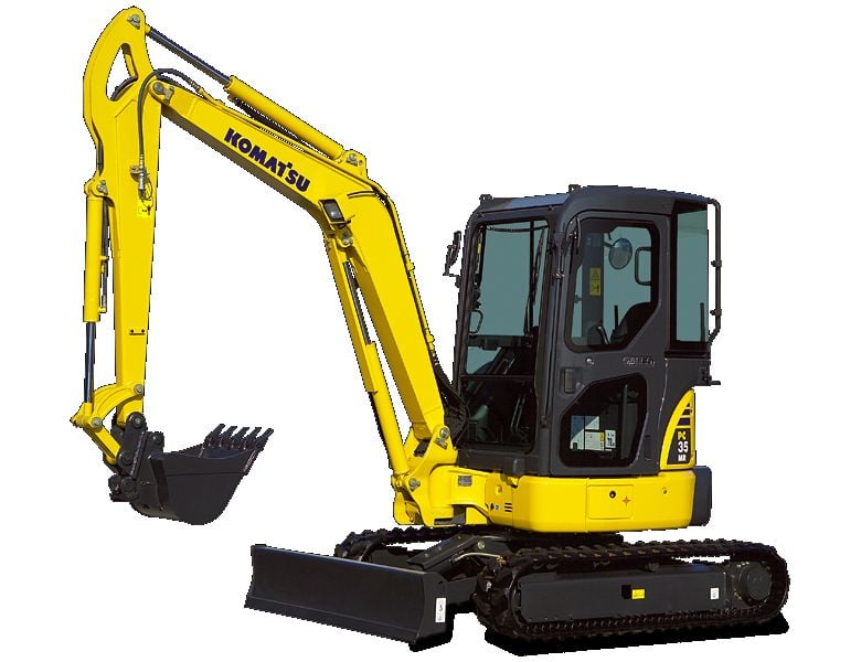 Ein Minibagger vom Typ Komatsu PC35MR-3 wurde in Garsena bei Könnern gestohlen.