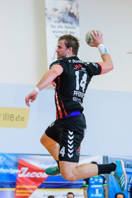 Florian Pfeiffer, Neuzugang vom Dessau-Roßlauer HV, war beim Sieg gegen Plauen-Oberlosa mit sechs Toren bester Werfer des HCB-Teams