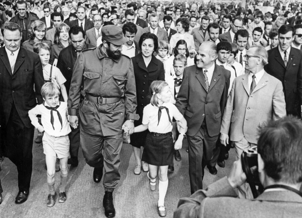 1972 besucht der kubanische Revolutionsführer Fidel Castro die Stadt Halle.