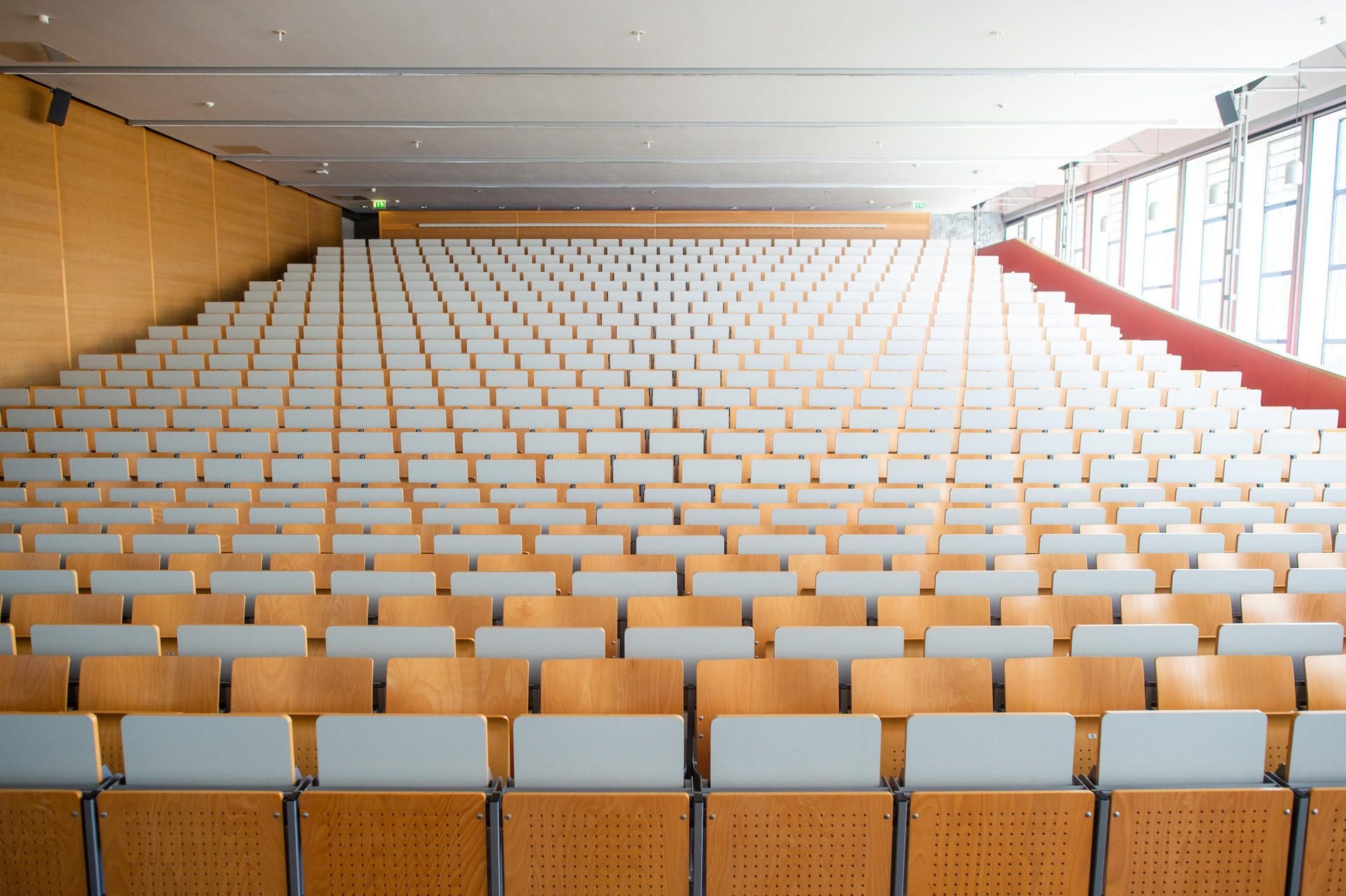 Magdeburg: Ein verlassener Hörsaal der Otto-von-Guericke-Universität.