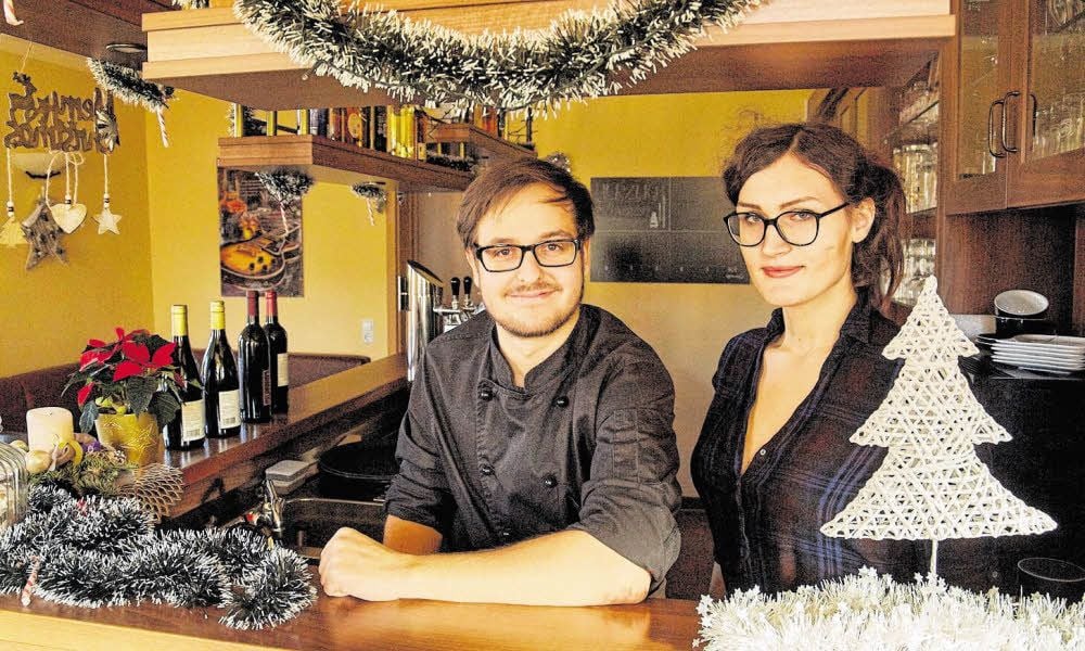 Tim Hintner und Marceline Grabner empfangen ab sofort die Gäste im „White Bull“ in Gröna.