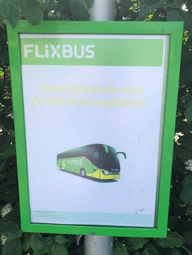 Die einstige Haltestelle