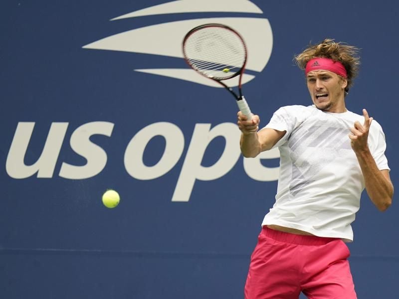 Steht bei den US Open in New York in der zweiten Runde: Alexander Zverev. Foto: Frank Franklin/AP/dpa