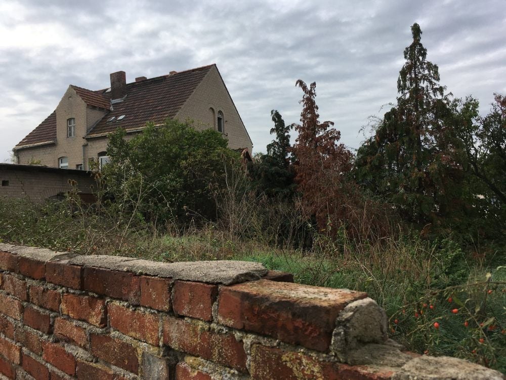 Das Haus mit der Adresse Preußlitzer Hauptstraße 12 verfällt zusehends, das Grundstück verwildert.