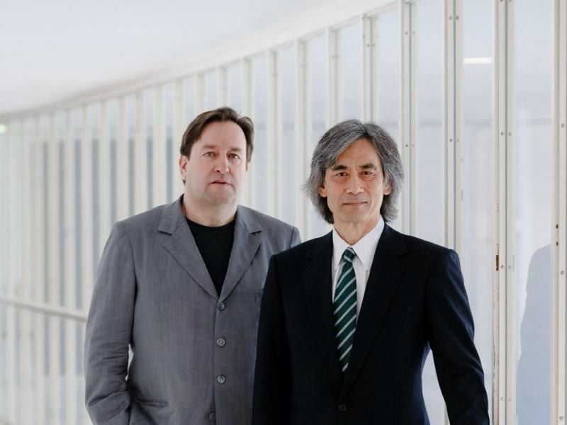 Staatsoper-Intendant Georges Delnon (l) und der Chefdirigent Kent Nagano. Foto: Markus Scholz/Archiv