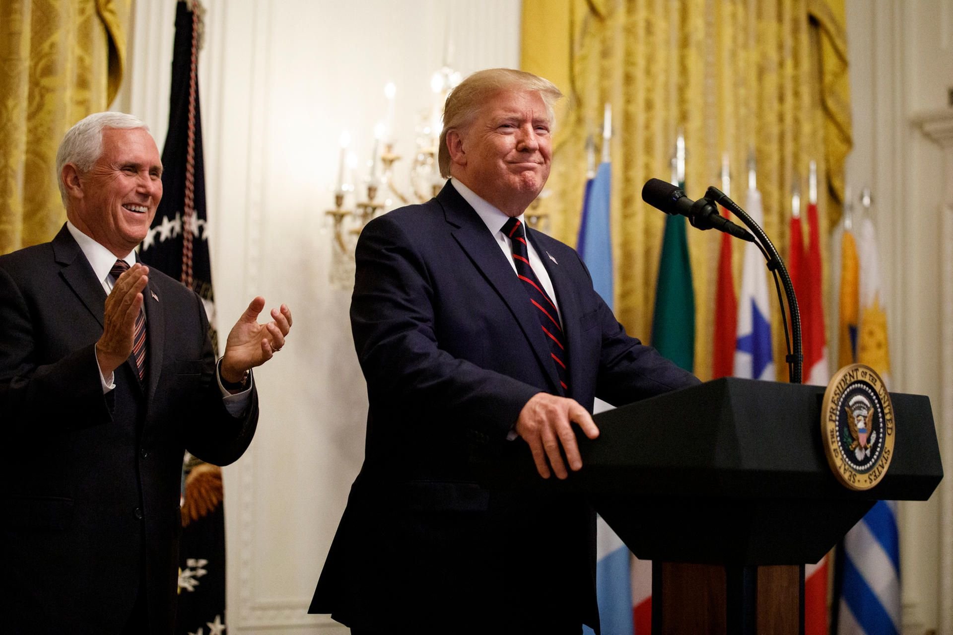 Optimistischer und selbstzufriedener Präsident: Donald Trump