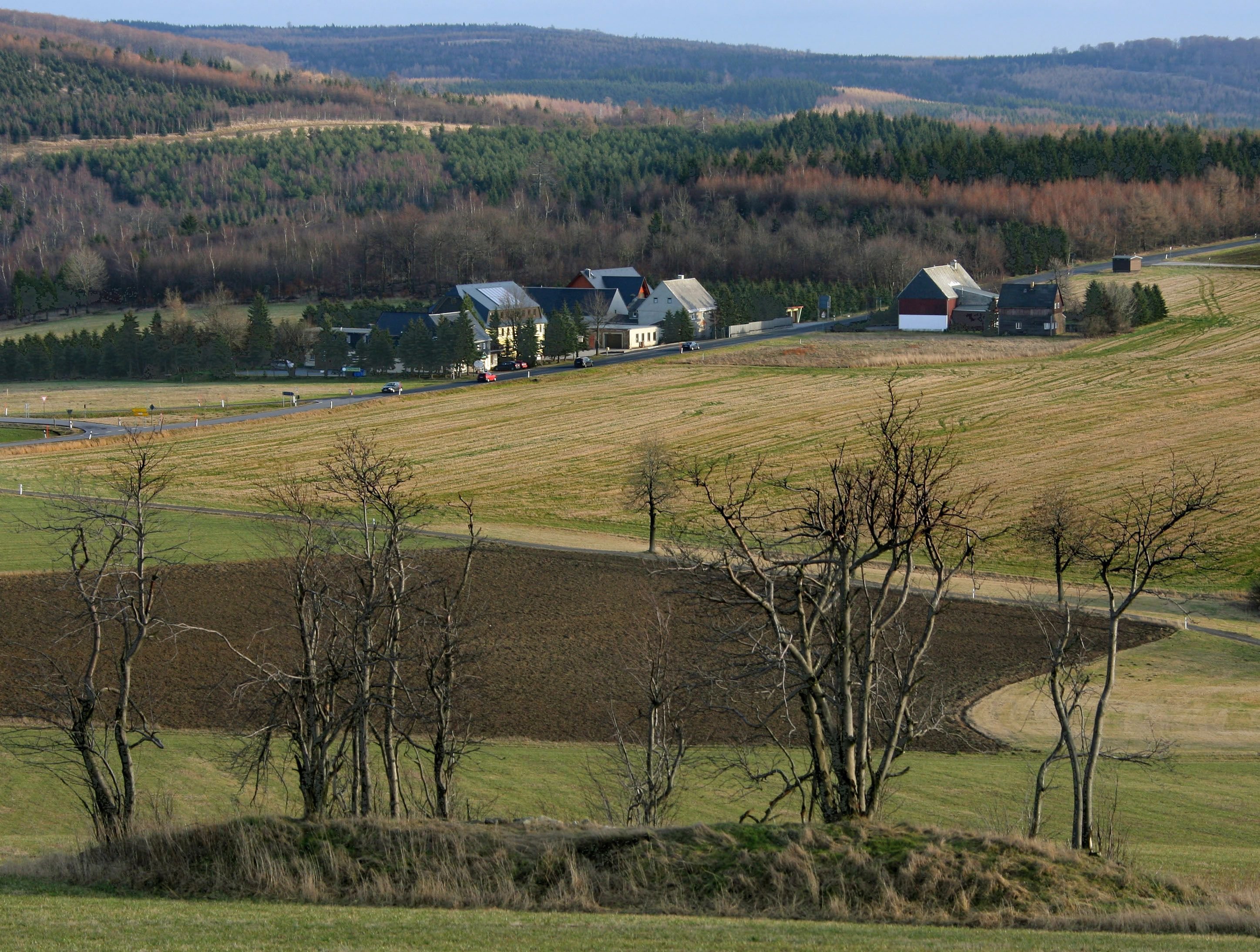 Idyllisch ist das Erzgebirge, allerdings stinkt es zuweilen.
