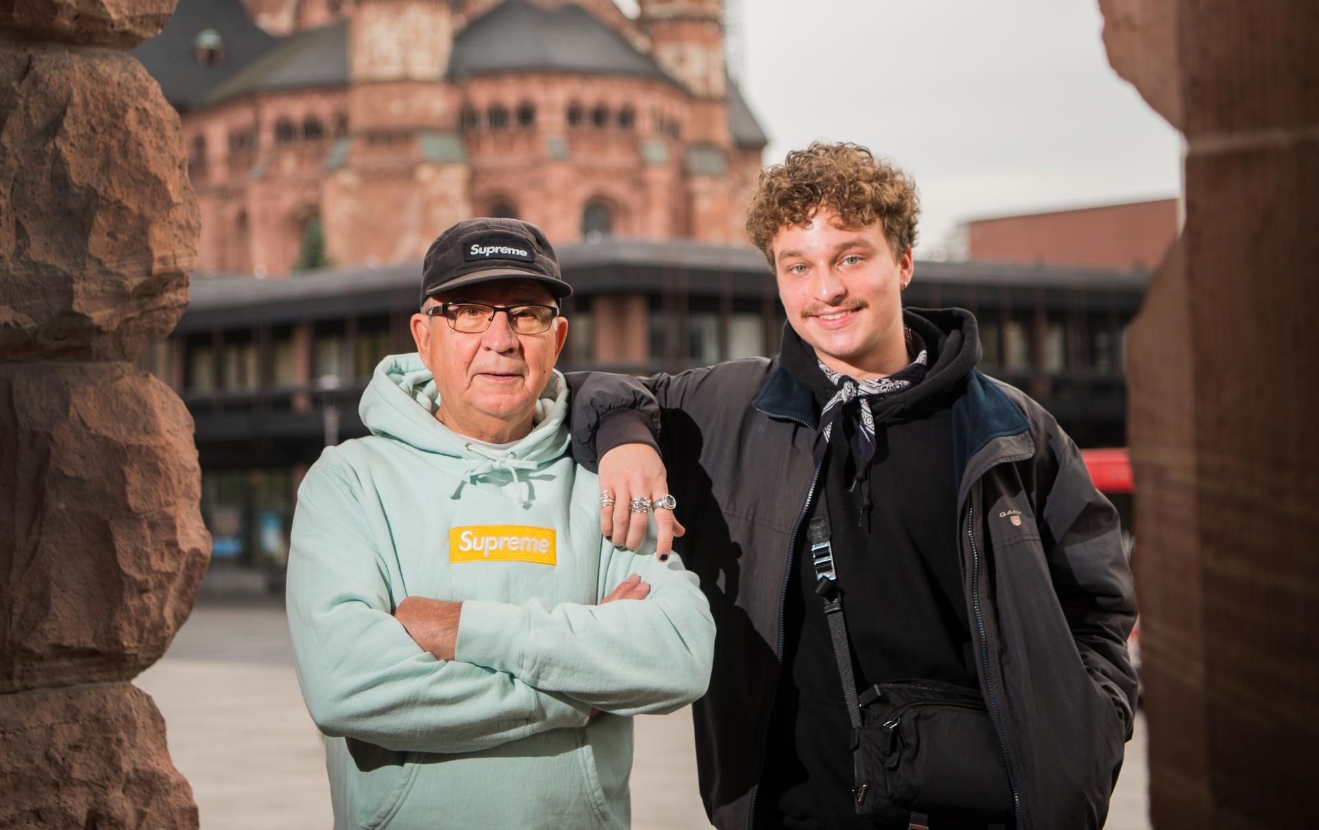 Jannik Diefenbach mit seinem Opa Alojz Abram.