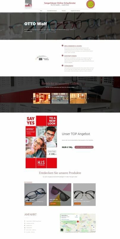 So sieht das Online-Schaufenster aus.