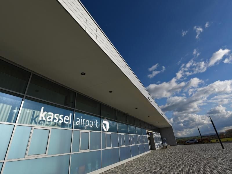 Das Terminal des Kassel Airports. Foto: Uwe Zucchi/Archiv