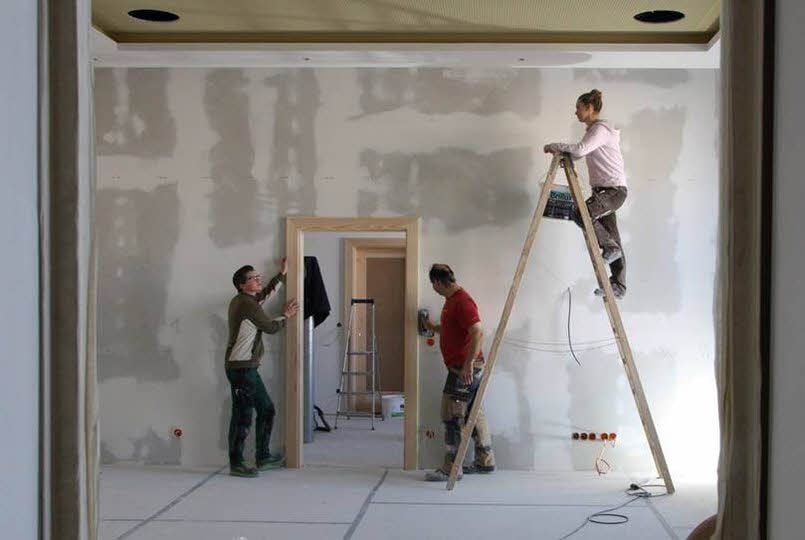 Im Trauzimmer läuft die Renovierung.