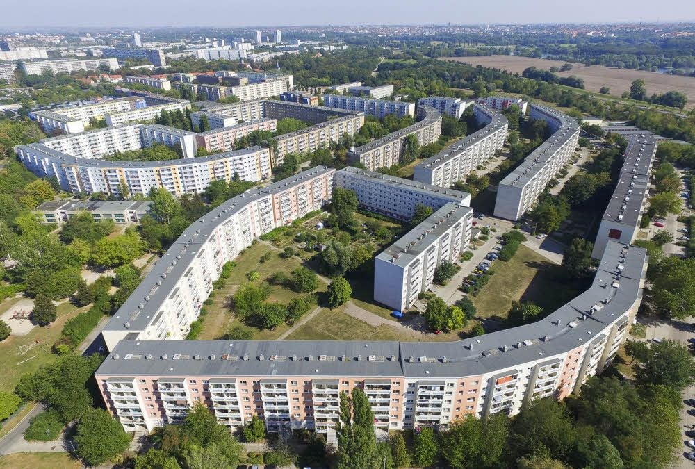 Der Südpark in Halle-Neustadt