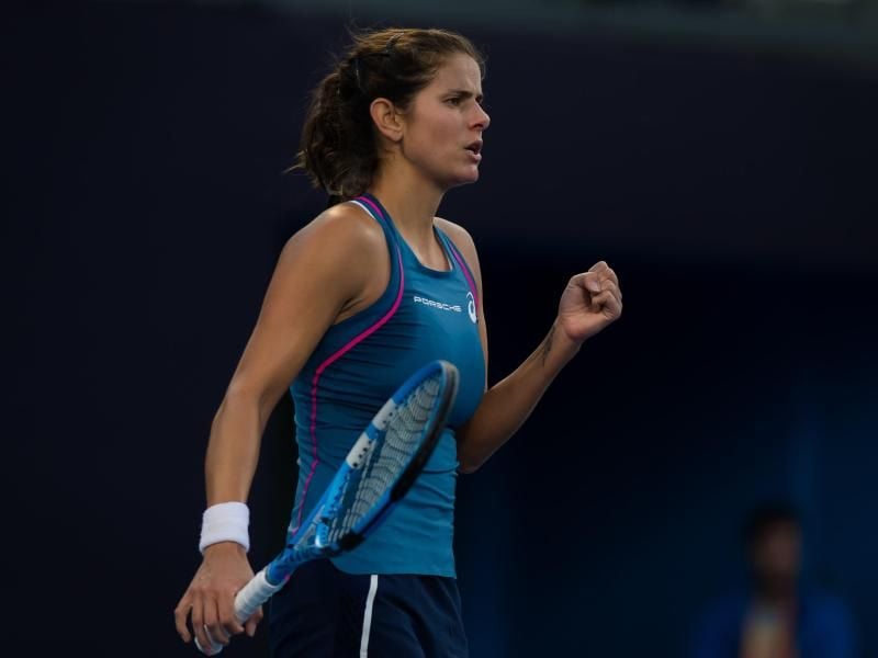 Julia Görges hat das WTA-Turnier in Luxemburg gewonnen. Im Finale besiegte sie die Schweizerin Belinda Bencic. Foto: AFP7 via ZUMA Wire