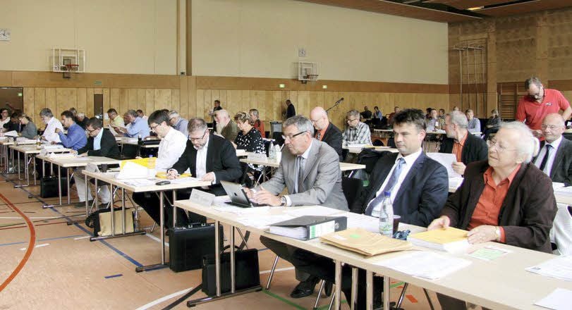 Eine Sitzung des Kreistages Mansfeld-Südharz.