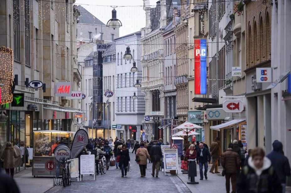 Der Boulevard in Halle ist die Einkaufsmeile der Stadt.