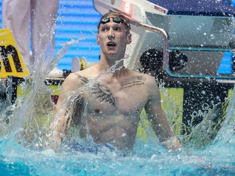 Wellbrock hat nach seinen Siegen über 800 und 1500 Meter auch den deutschen Meistertitel über 400 Meter im Blick. Foto: B. Thissen