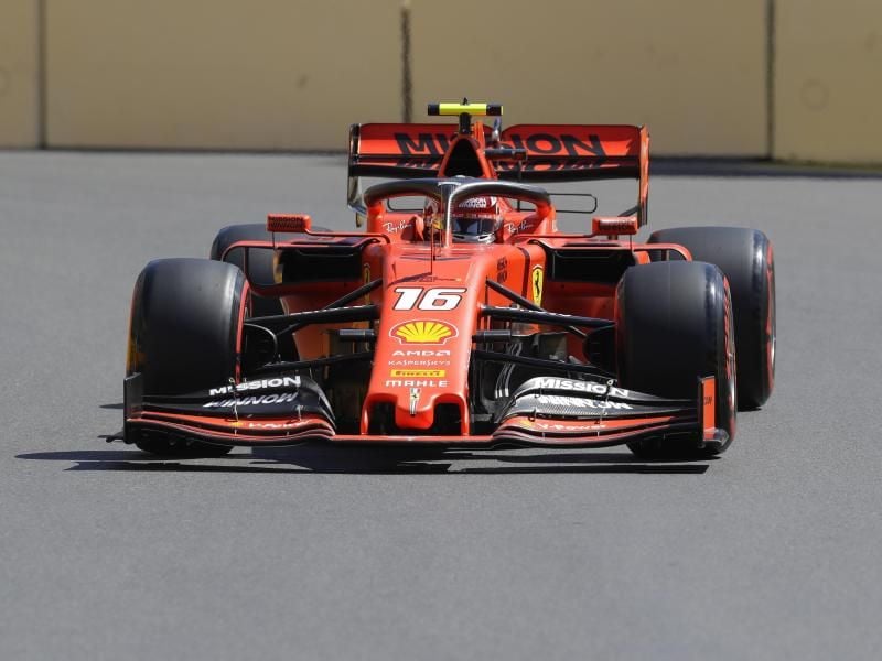 Charles Leclerc verursachte in Baku einen Unfall. Foto: Sergei Grits/AP