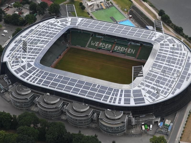 Werder Bremen könnte bald weniger Gästefans ins Weser-Stadion lassen. Foto: Carmen Jaspersen/dpa
