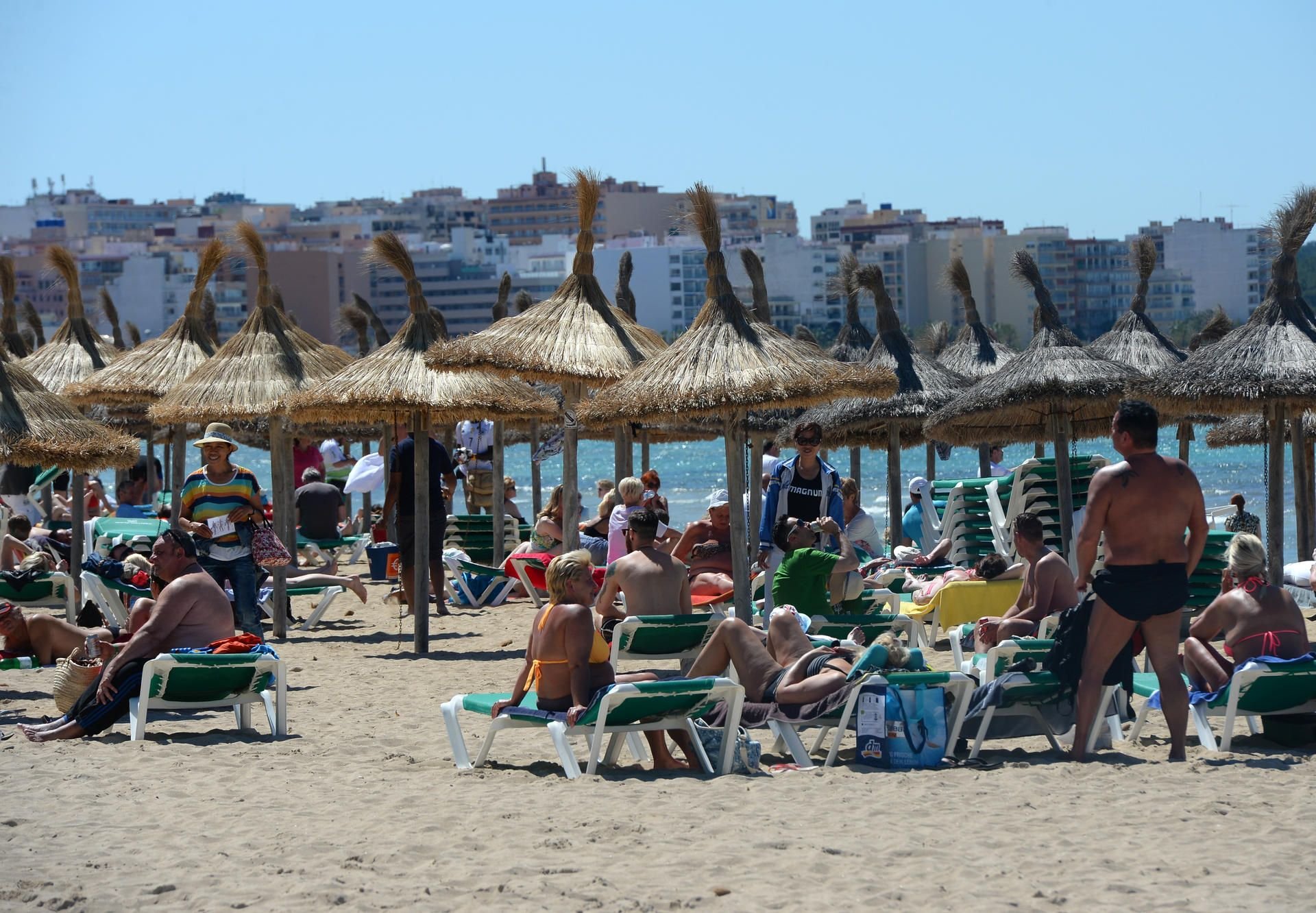 Beliebtes Urlaubsziel: Der Strand von Playa de Palma in S'Arenal