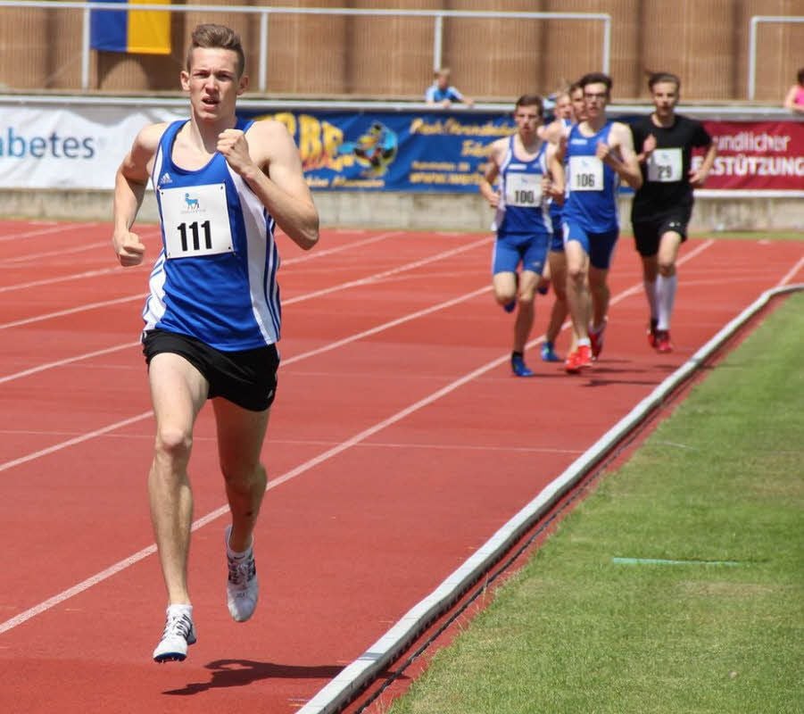 Maximilian Sluka hat am Wochenende eine Medaille über 800 Meter im Visier.