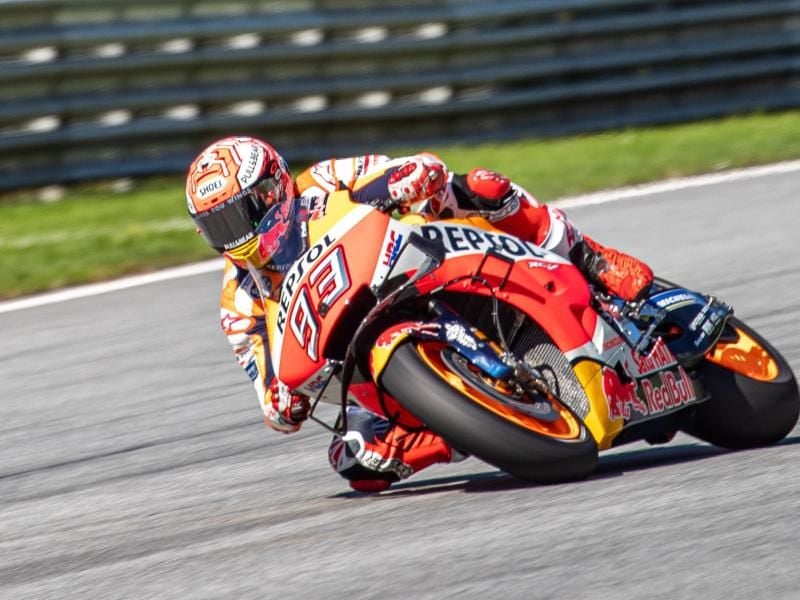 Marc Marquez ist in Jerez schwer gestürzt. Foto: Johann Groder/APA/dpa/Archiv