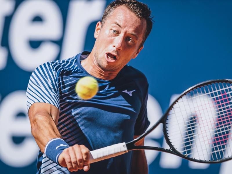 Philipp Kohlschreiber verlor in Kitzbühel. Foto: Expa/Jfk/APA/dpa