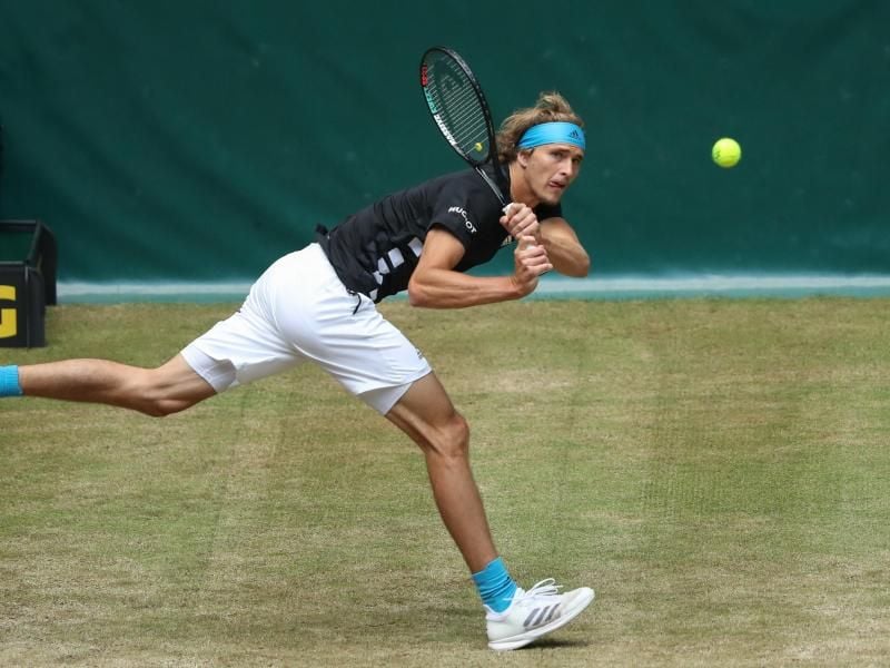 Verpasste in Halle das Halbfinale: Alexander Zverev. Foto: Friso Gentsch