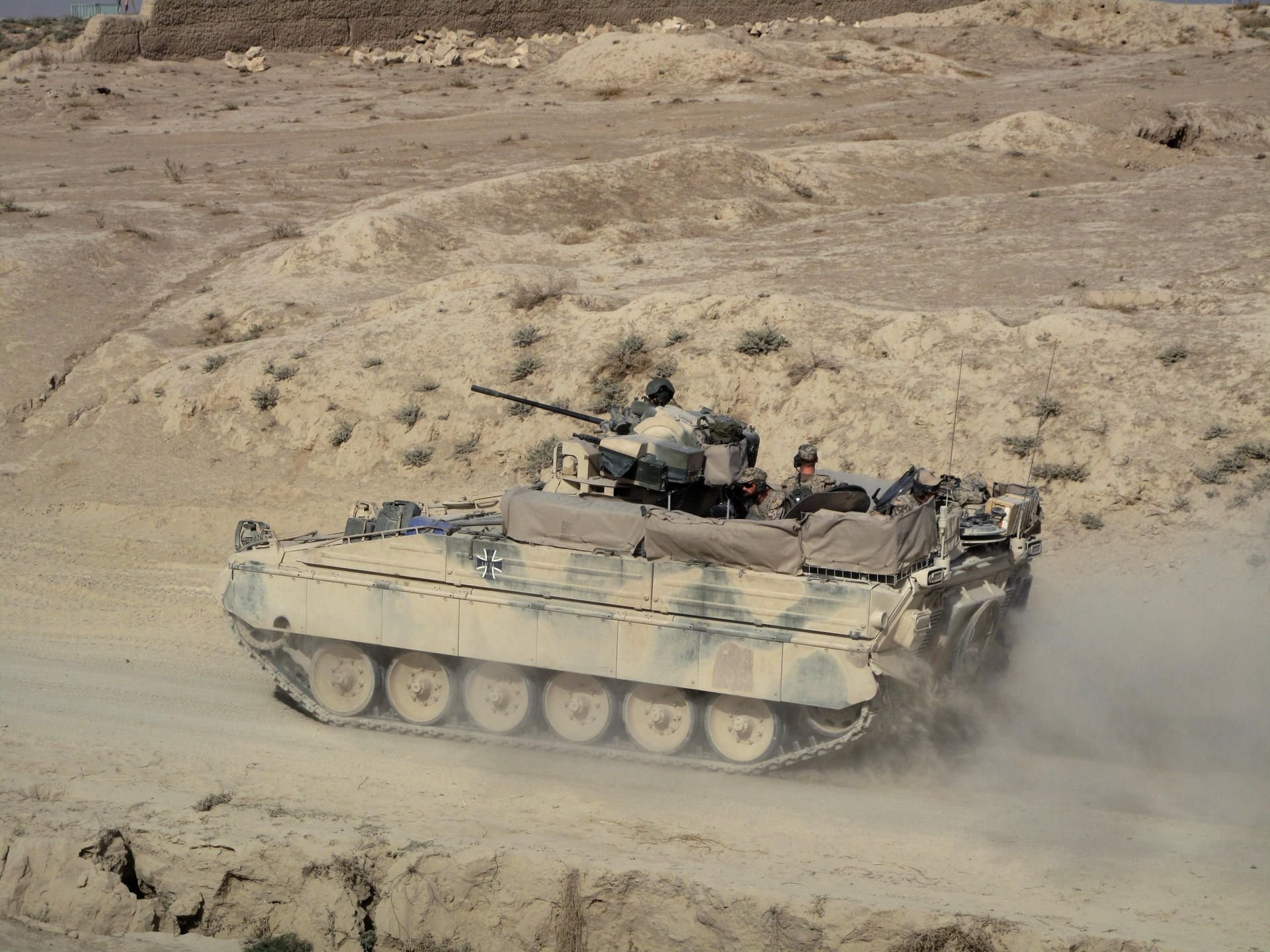 Ein Panzer der Bundeswehr im Einsatz in Afghanistan.
