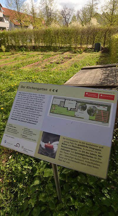 Der Kirchgarten im Stadtpark ist wieder in Ordnung gebracht worden.