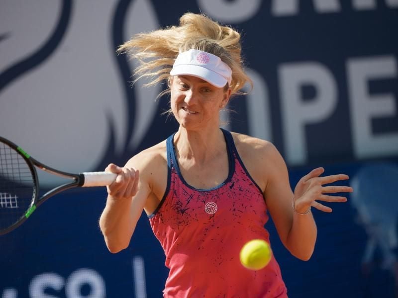 Mona Barthel steht im Achtelfinale von Nürnberg. Foto: Pablo Gianinazzi/KEYSTONE/TI-PRESS