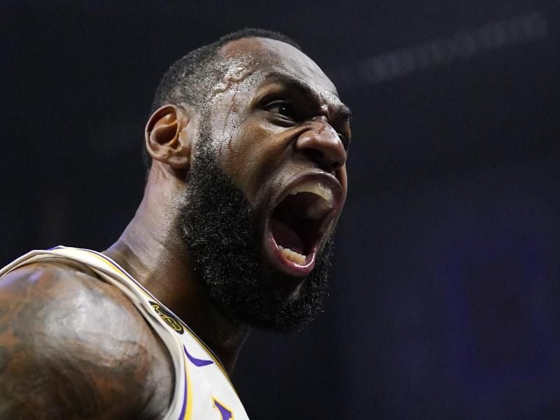 Megastar der Los Angeles Lakers: LeBron James. Foto: Mark J. Terrill/AP/dpa