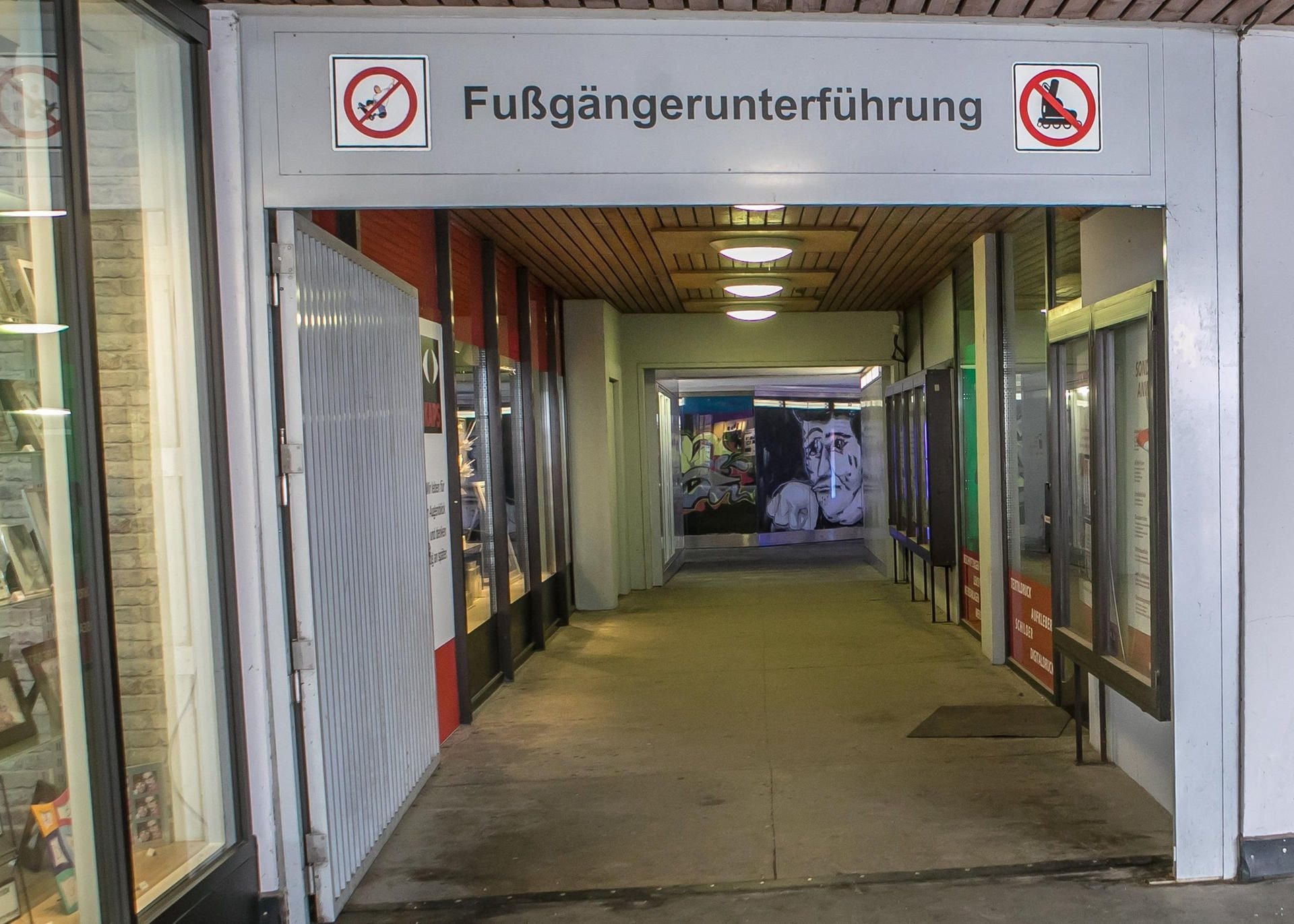 In dieser Fußgängerpassage kam es zu der tödlichen Schlägerei.