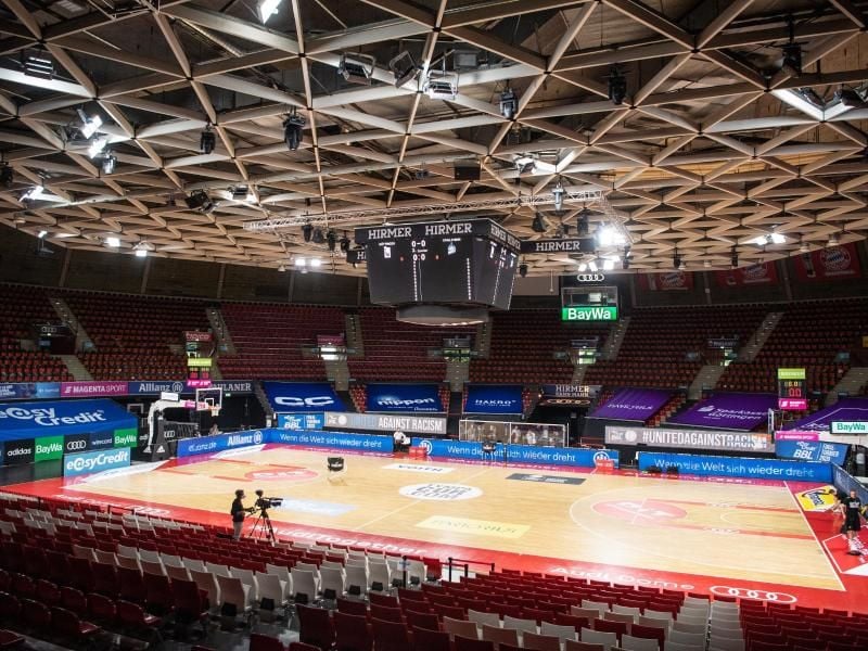 Das Top Four im Pokal-Wettbewerb der Basketball-Bundesliga soll in München im Audi Dome stattfinden. Foto: Matthias Balk/dpa-Pool/dpa