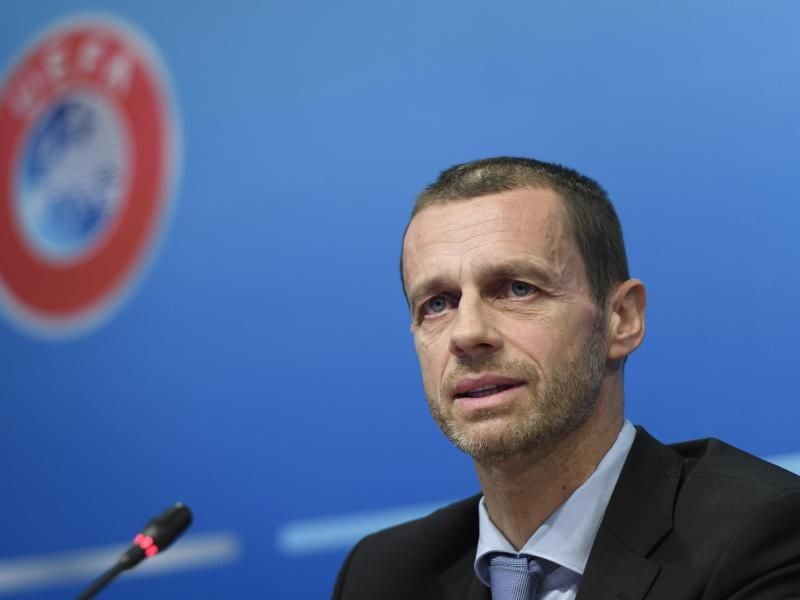 Laut UEFA-Präsident Ceferin hat die Affäre um die WM 2006 keinen Einfluss auf die deutsche EM-Bewerbung. Foto: Martial Trezzini/KEYSTONE
