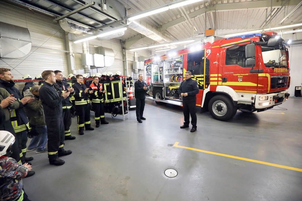 Das neue Löschfahrzeug für die Freiwillige Feuerwehr Roßlau.