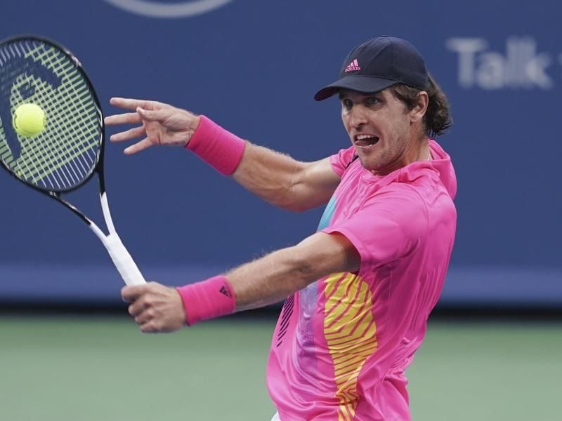 Musste in Chengdu aufgeben: Mischa Zverev. Foto: John Minchillo/AP