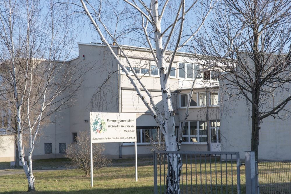 Das Europa-Gymnasium „Richard von Weizsäcker“ in Thale.