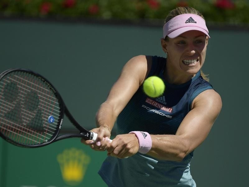 Angelique Kerber hat nach dem Sieg über Kirsten Flipkens das Halbfinale von Monterrey erreicht. Foto: Mark J. Terrill/AP/dpa